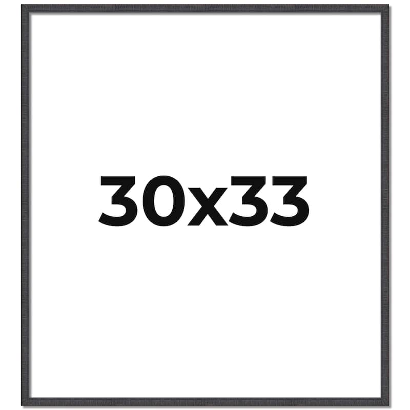 30x33 Frame Brown Solid Wood Picture Frame - Complete Modern Photo