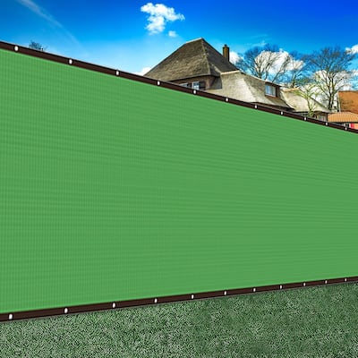 Green privacy fence windshield