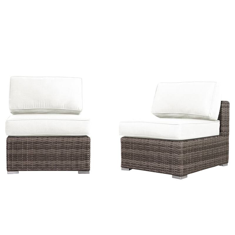 Wicker/Rattan 6 - Person Seating Group with Cushions