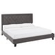 preview thumbnail 40 of 47, Dartington Velvet Fabric Platform Bed by iNSPIRE Q Modern Grey Velvet - King
