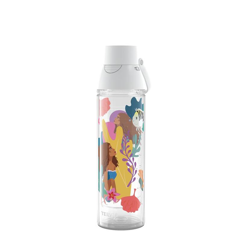 Tervis Disney The Little Mermaid Under the Sea Made in USA Double Walled Insulated Travel Tumbler, Classic - 24oz Venture Lite Water Bottle