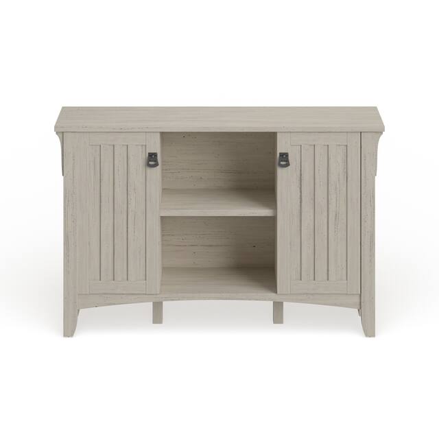 Antique White Storage with Doors 46.22"L x 12.76"W x 29.96"H