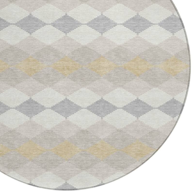 HomeRoots Geometric Transitional Rectangle Outdoor Rug