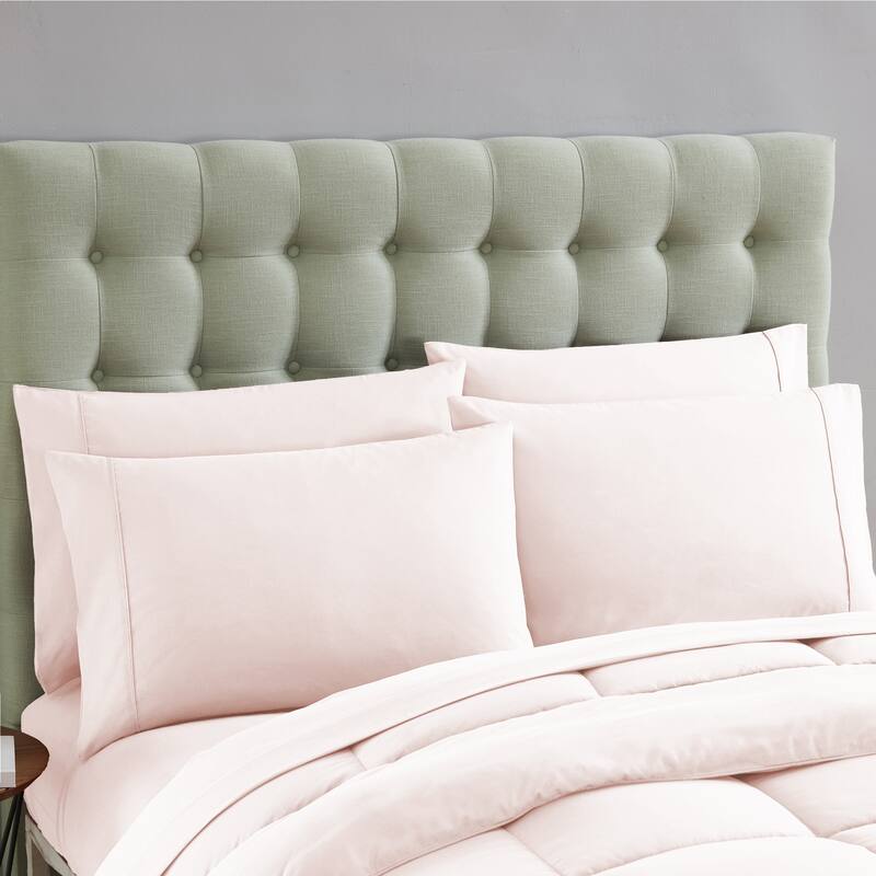 Sweet Home Collection Luxury Solid Bed-In-a-Bag with Sheet Set