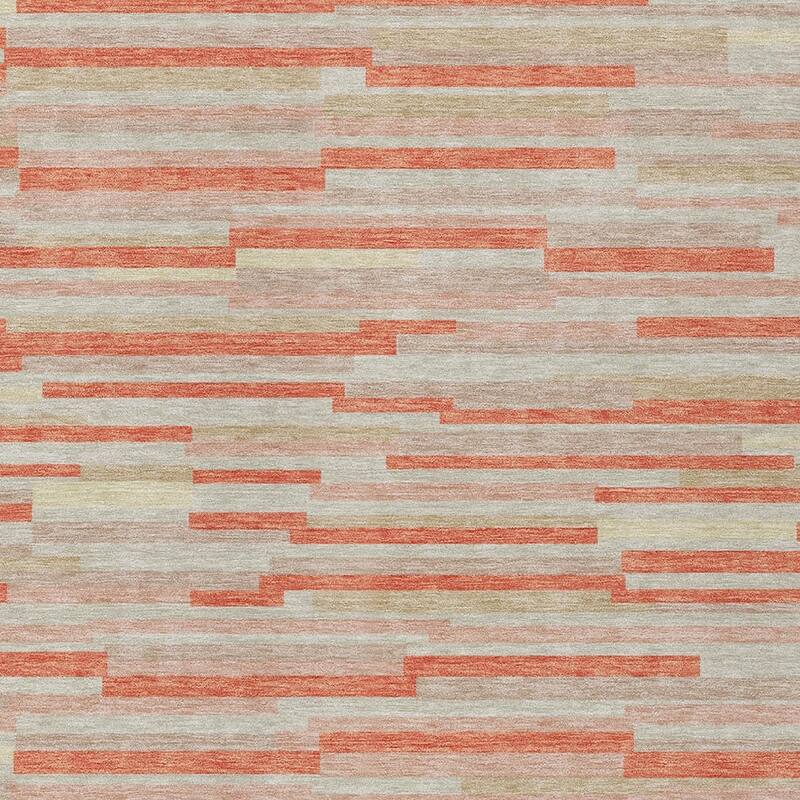 HomeRoots Striped Transitional Rectangle Outdoor Rug