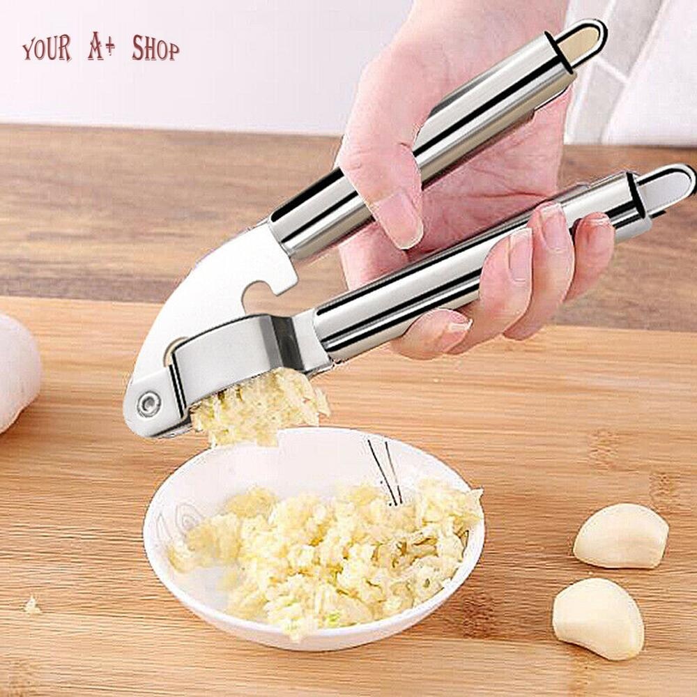 Zulay Kitchen Garlic Press and Peeler Set With Silicone Peeler