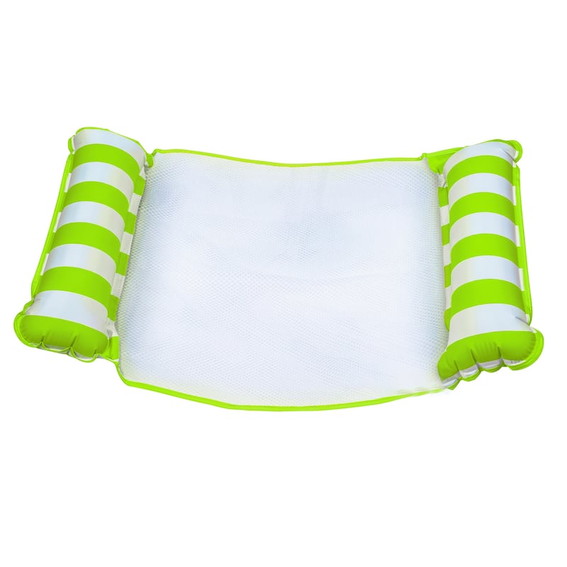 Aqua Leisure Water 4-in-1 Pool Hammock, Lime Green & Zero Gravity Float, Green - 4