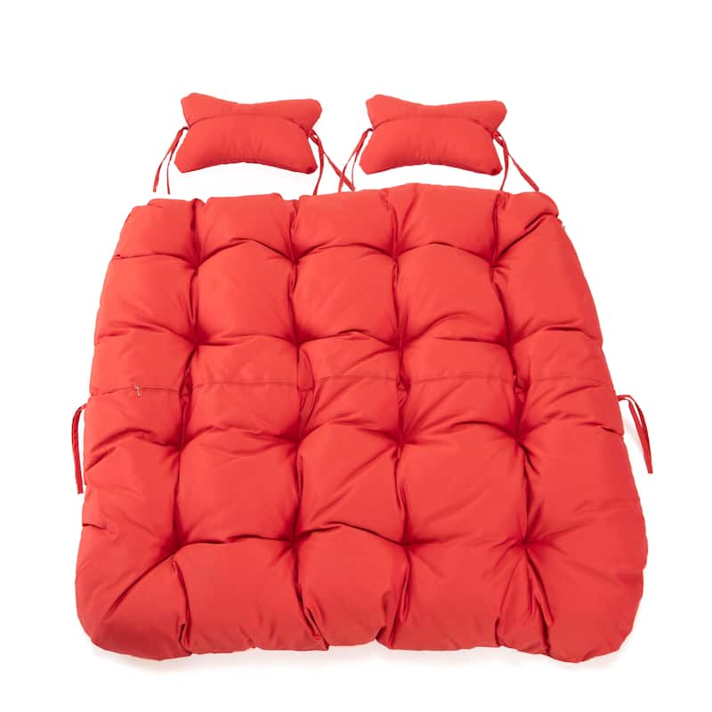 Egg Swing Chair Cushion Durable Weather Resistant Polyester Fits 2 People by LeisureMod
