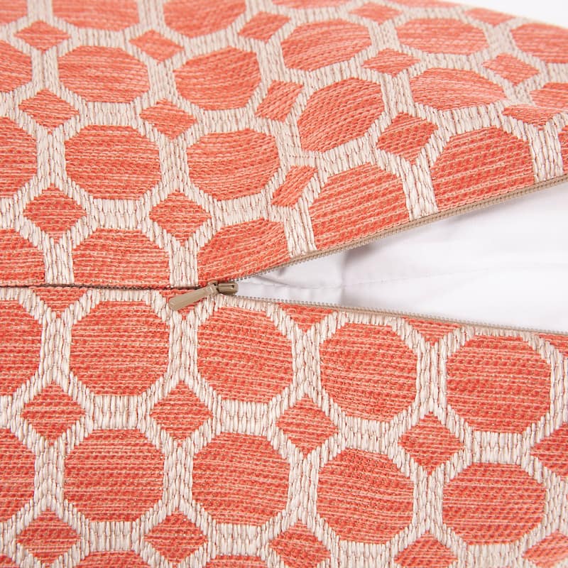 Allan Andrews 20" x 20" Pyth Coral Pillow - Down Fill