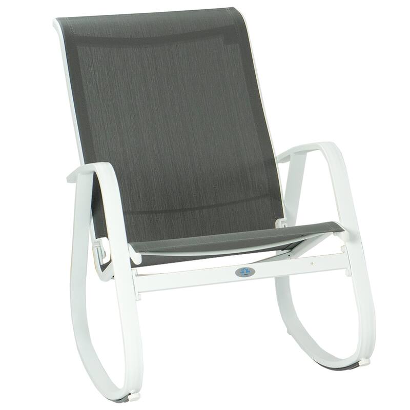 Kozyard Outdoor Contemporary Patio Rocking Sling Chair - Grey