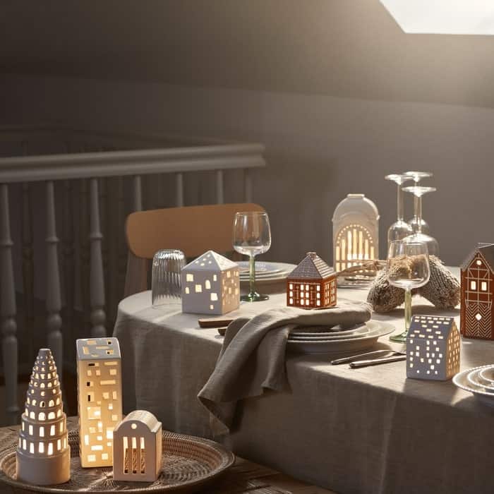 Kähler Urbania Lighthouse Town House, White - H: 4.9"