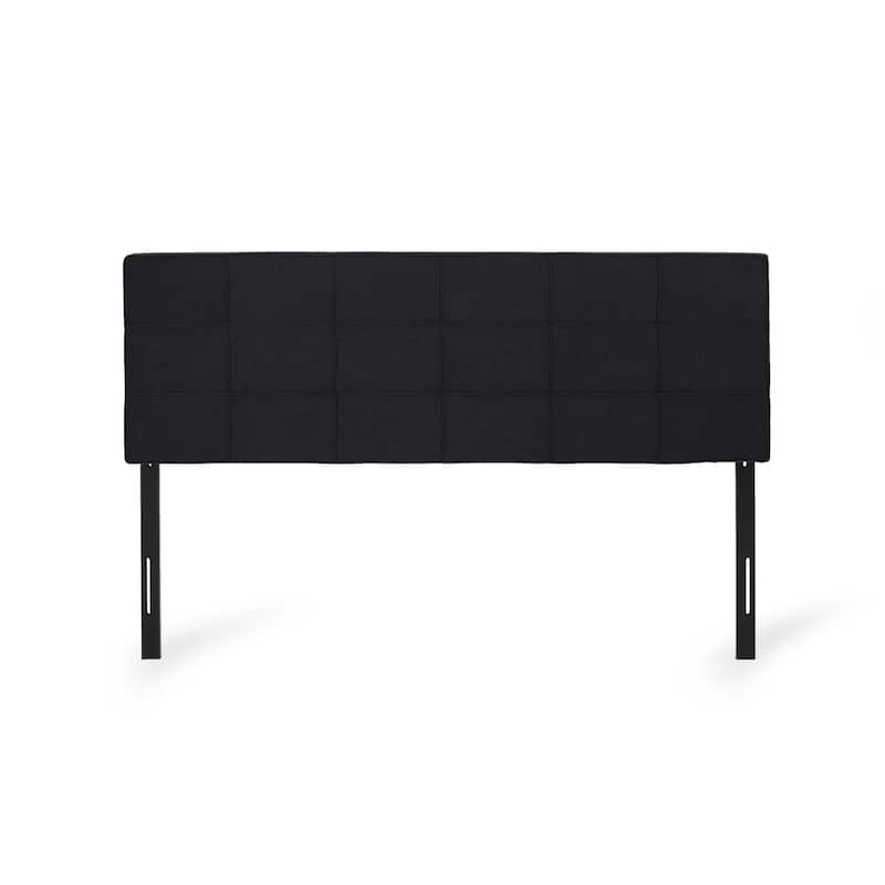 Roomfitters King Size Upholstered Headboard with Modern Grid Stitching and Adjustable Height
