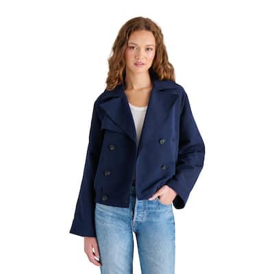 Steve Madden Maris Button Notched Collar Jacket