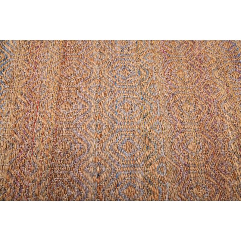 ECARPETGALLERY Flat-Weave Palas Denizli Tan Jute Kilim - 5'3 x 7'7
