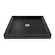 preview thumbnail 13 of 13, DreamLine SlimLine 36 in. D x 36 in. W x 2 3/4 in. H Single Threshold Shower Base - 36" x 36"