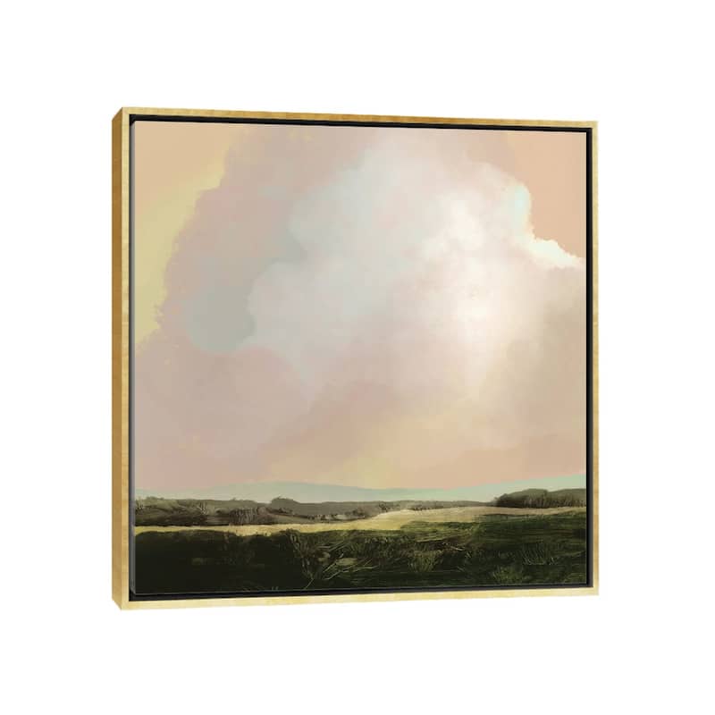 iCanvas "South Farm" by Dan Hobday Framed Canvas Print - Gold - 37x37