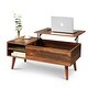 preview thumbnail 3 of 11, Lift Top Coffee Table Oak