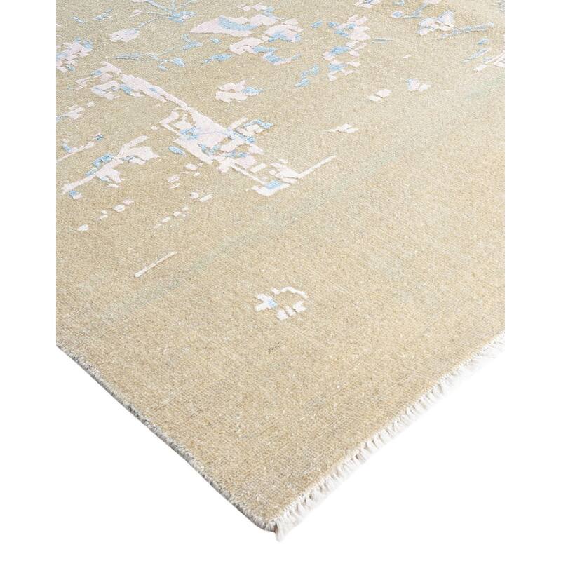 Ikat One-of-a-Kind Hand-Knotted Area Rug - Sand, 9' 2" x 12' 0" - 9' 2" x 12' 0"