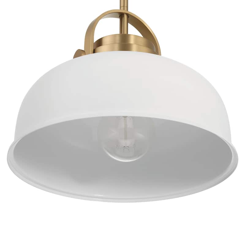 Arte Metal 2-Tone Ceiling Light - 12.0"L x 12.0"W x 9.5"H