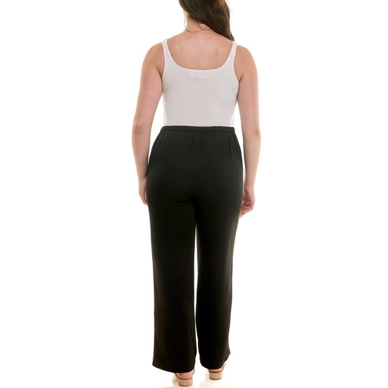 Nicole Miller Pinstripe Wide Leg Trouser