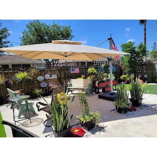 PURPLE LEAF 10 x 13ft Outdoor Rectangle Large Cantilever Umbrella