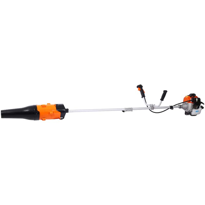 52cc Weed Eater Wacker Gas Powered, 3 in 1 Blower, String Trimmer with 10'' Brush Cutter,Rubber Handle & Shoulder Strap Included