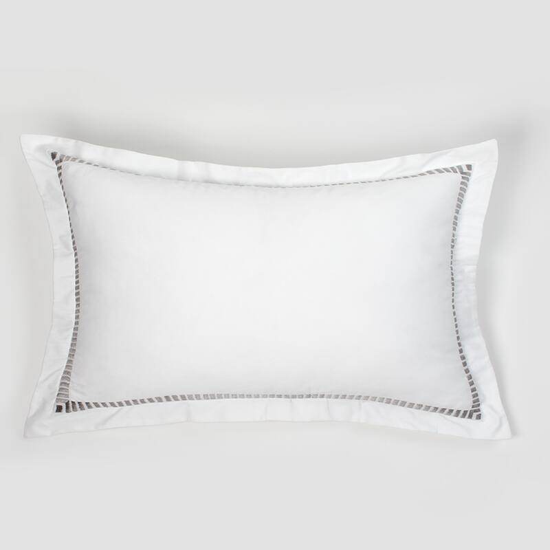 Savona Sham, Grey, Standard - King - Grey