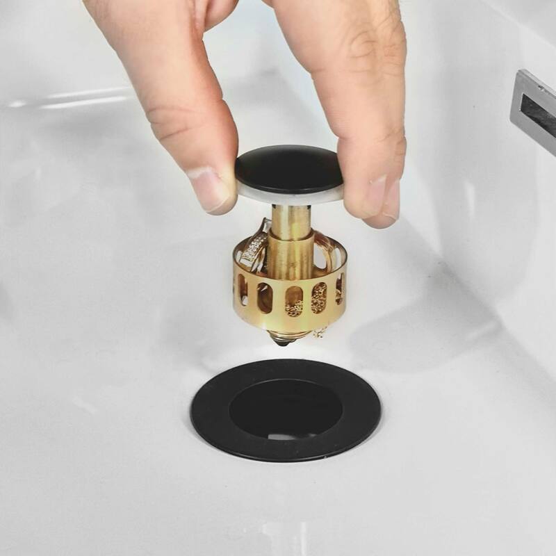 STYLISH Pop-Up Bathroom Sink Drain with Overflow D-700