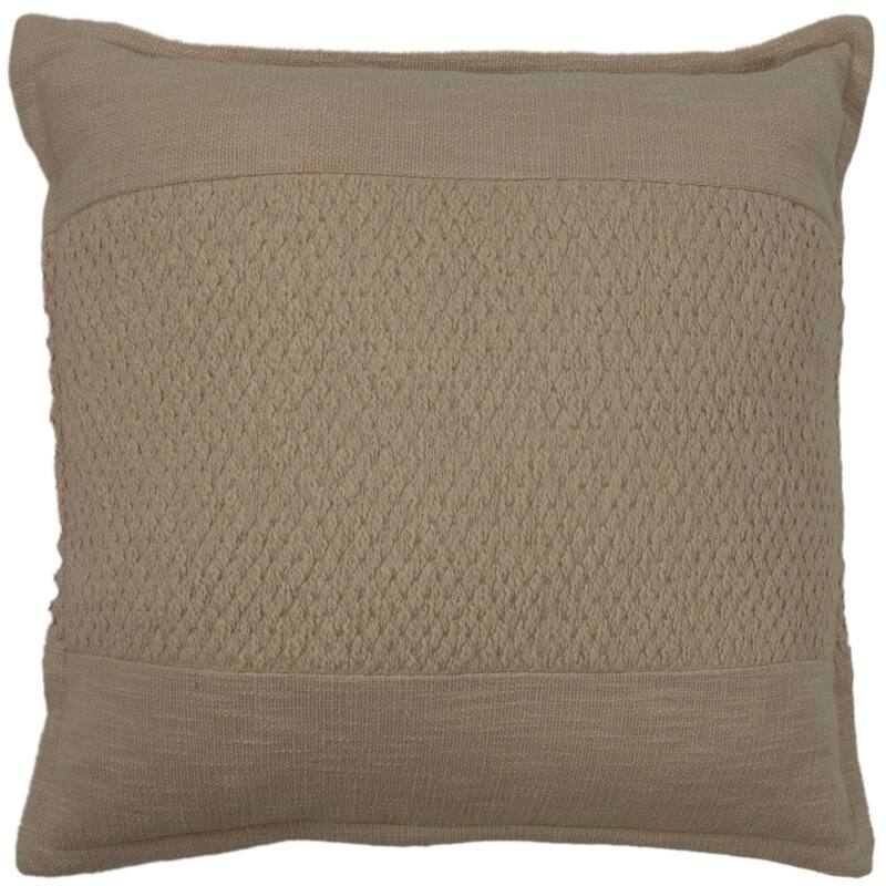 Rizzy Home Designed Blocked Textured Throw Pillow