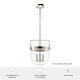 preview thumbnail 6 of 10, Hunter Karloff Clear Glass Bell-Shaped Pendant - Kitchen Island, Dining Room, Entry - Modern Farmhouse, Rustic, Industrial