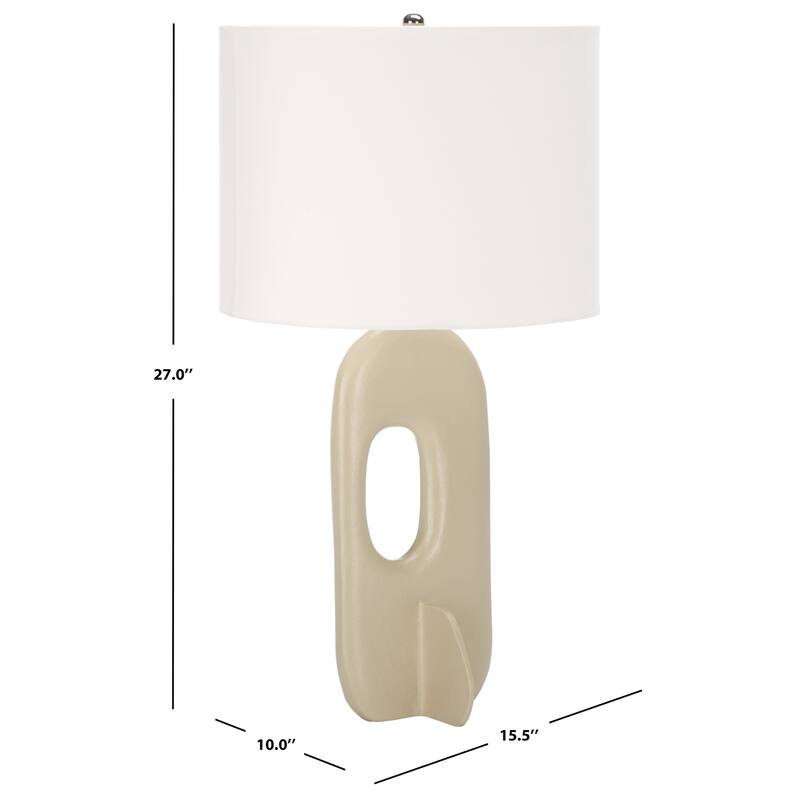 SAFAVIEH Lighting Corianna 27" Modern & Contemporary Table Lamp - 16" W x 10" D x 27" H - 16Wx10Dx27H