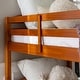 preview thumbnail 4 of 11, Walker Edison Solid Wood Christian Twin Convertible Bunk Bed - Honey