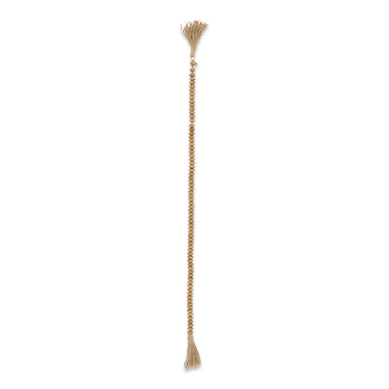 Akaida Brown Wooden Abacus Styled Bead Tassel Decor