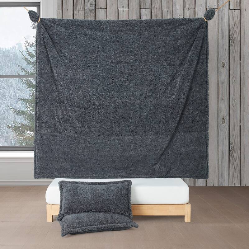 Unfluffin Believable - Coma Inducer® Oversized Comforter Set - Dark Gray