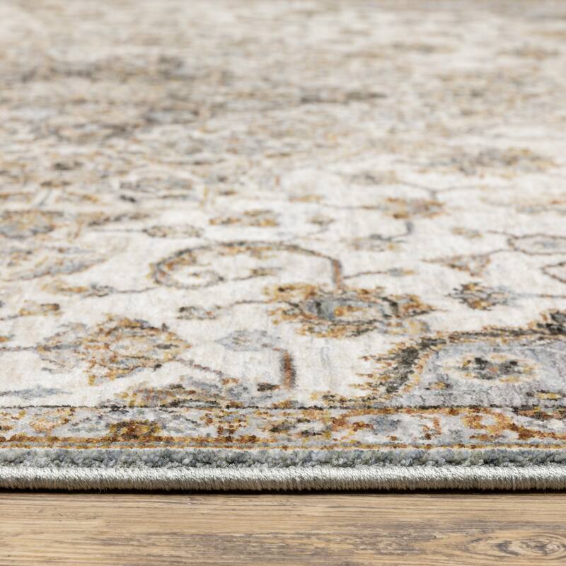 Style Haven Marley Faded Medallion Fringed Area Rug