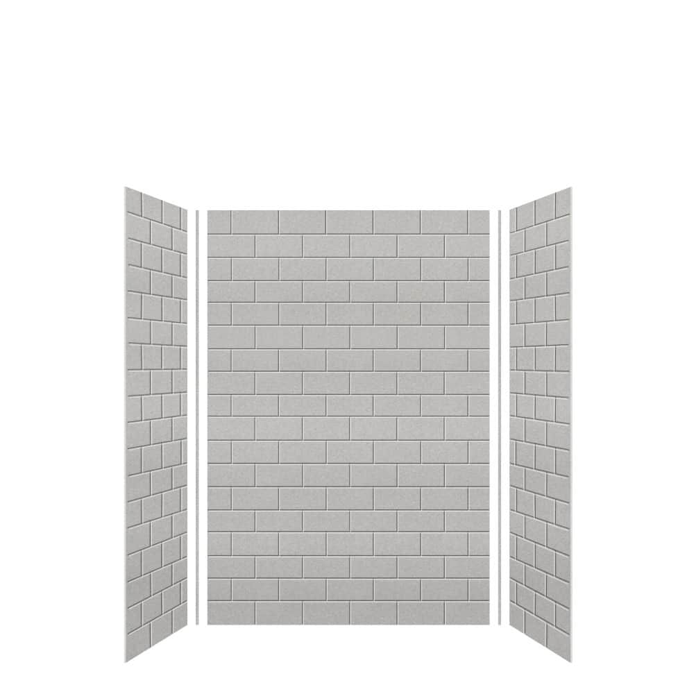 Transolid SWK483672 SaraMar 48" W x 36" D x 72" H Three Panel Shower