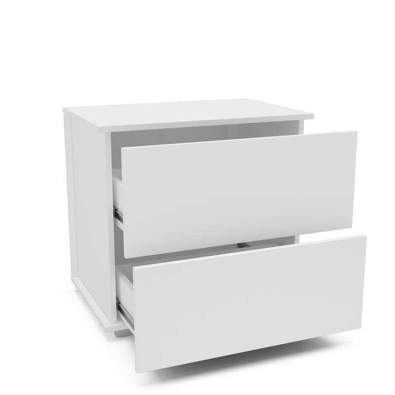 Polifurniture Madison Modern 2 Drawer Nightstand
