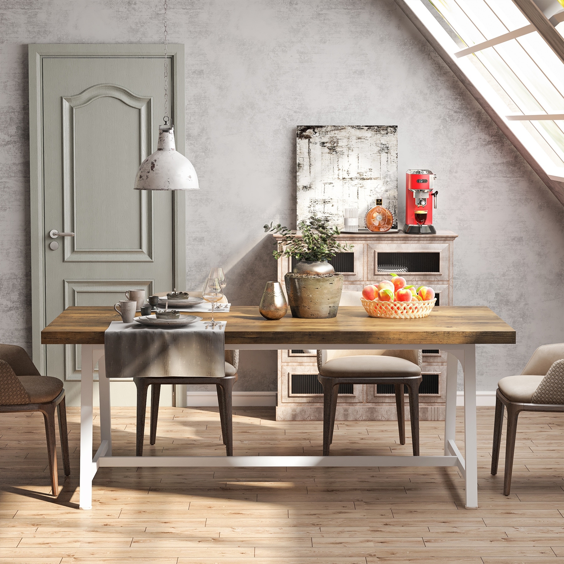 8 person 2025 farmhouse dining table