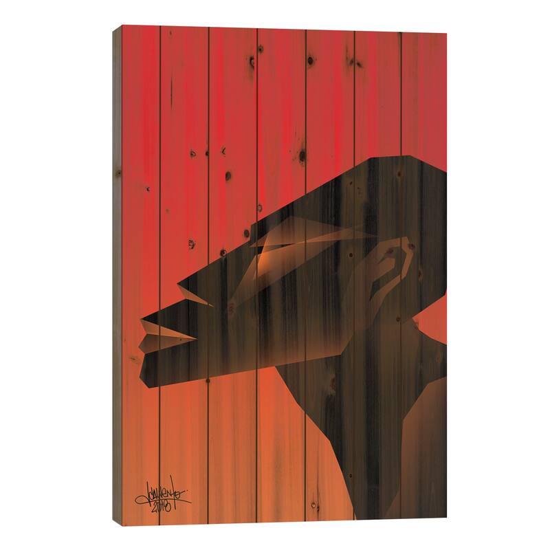 Dry IV Print On Wood by VCalvento - Multi-Color - 26x18x1.5