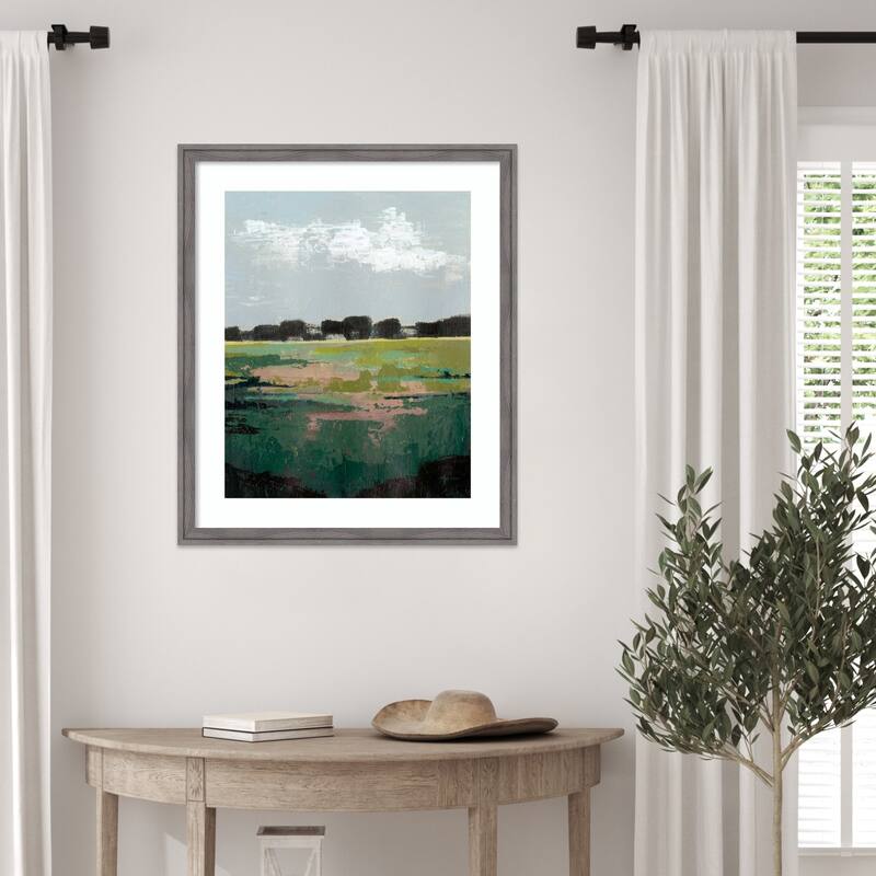 Glowing Pasture No. 1 by Grace Popp Wood Framed Wall Art Print