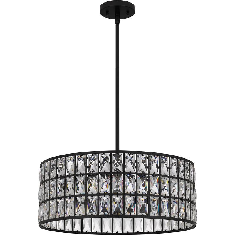 Gibson 4-Light Matte Black Pendant Light