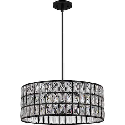 Gibson 4-Light Matte Black Pendant Light