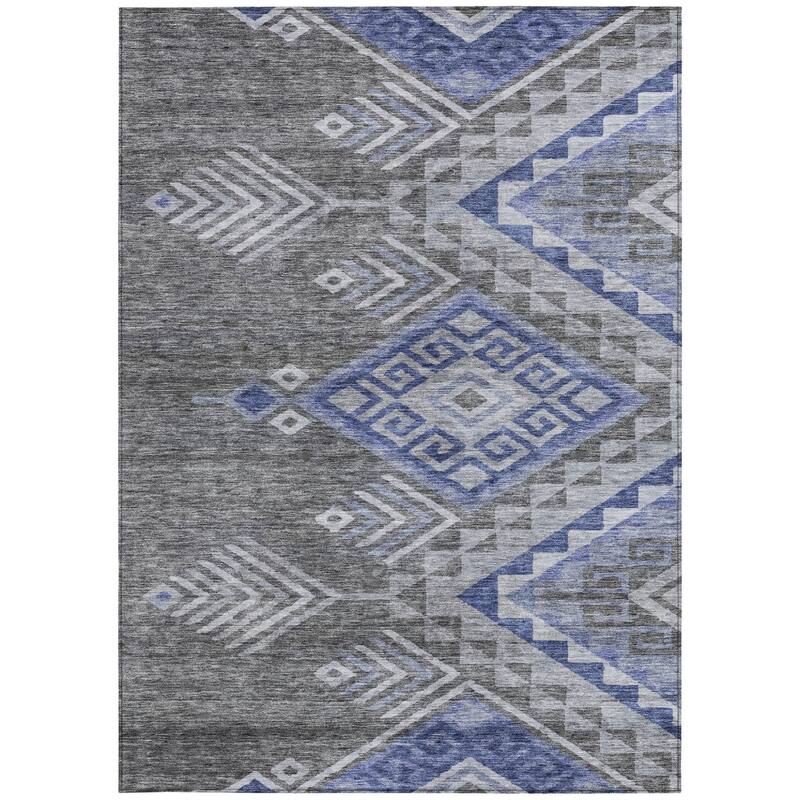 HomeRoots Southwestern Transitional Rectangle Outdoor Rug