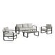 preview thumbnail 16 of 122, Spruce & Spring Outdoor Patio Furniture Set Aluminum Sofa Accent Chair