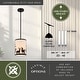 preview thumbnail 8 of 9, Vaxcel Lighting P0417 8" Wide Suspension Mini Pendant