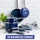 preview thumbnail 2 of 8, Blue Diamond Toxin-Free 10 Piece Ceramic Non Stick Cookware Set