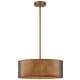 preview thumbnail 9 of 10, Artisan Antique Bronze Metal Drum Chandelier