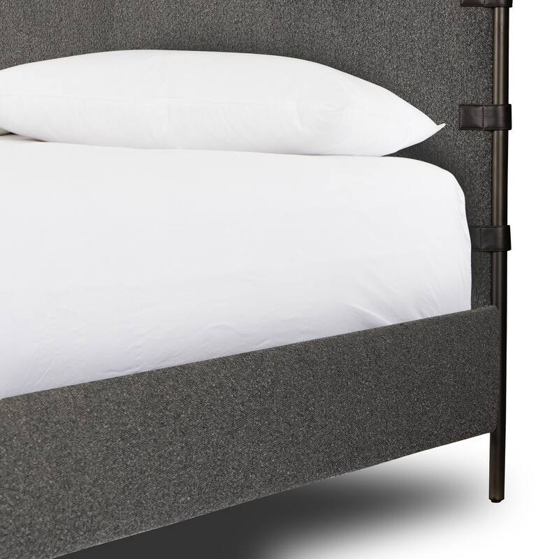Cooper Canopy Bed-Knoll Charcoal-Queen