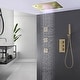 preview thumbnail 35 of 39, LED 4-Way Complete Rain and Waterfall Shower System with 3 body Jets and High-pressure Handheld, Ceiling Mounted