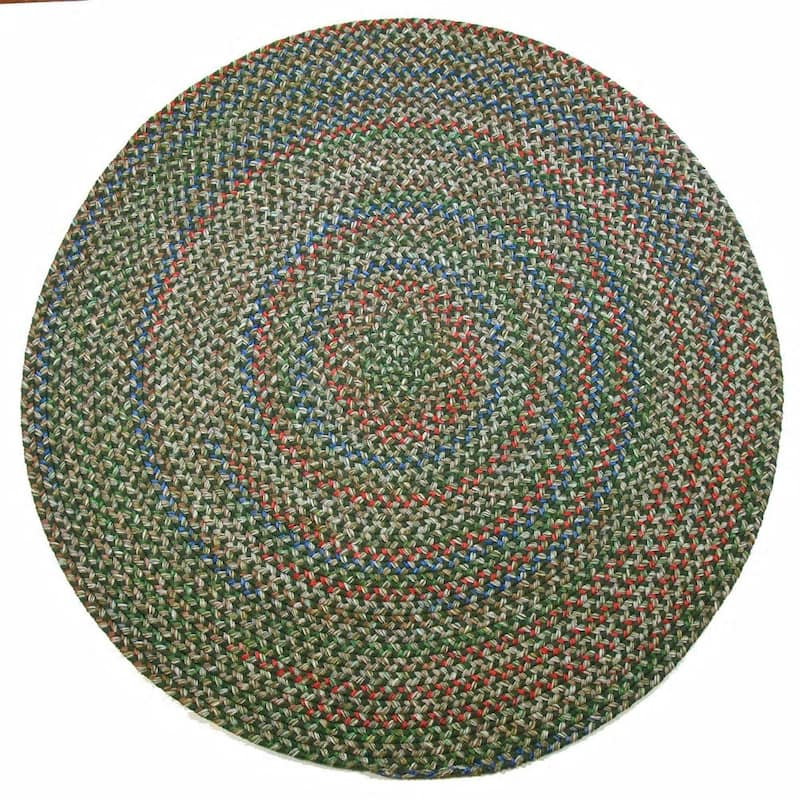 Rhody Rug Katie Indoor/ Outdoor Braided Area Rug - Sage - 8' Round